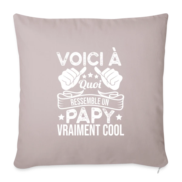 Mon Papy Vraiment Cool ! sur Housse de coussin décorative 45 x 45 cm