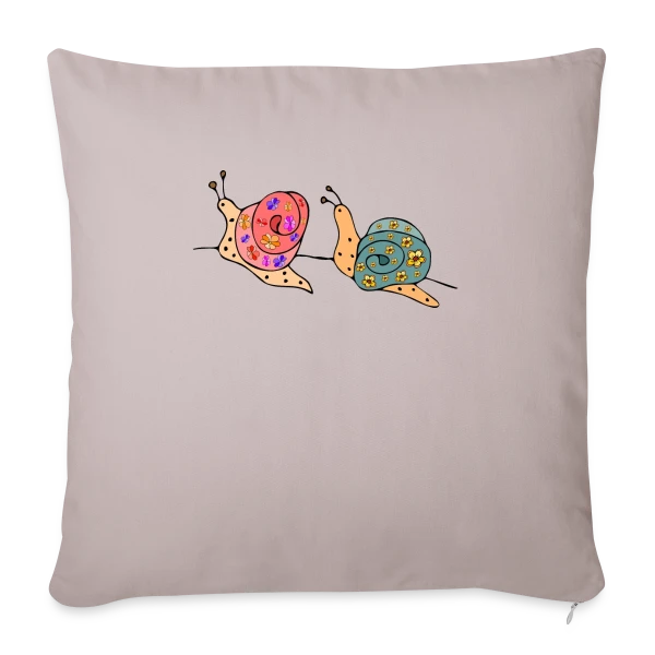L'Escargot Chic sur Housse de coussin décorative 45 x 45 cm