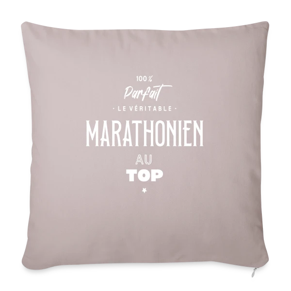 Marathonien au Top sur Housse de coussin décorative 45 x 45 cm