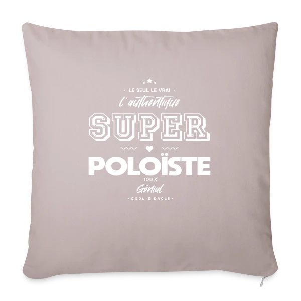 Super Poloïste Authentique : Le T-shirt Humour Water-Polo sur Housse de coussin décorative 45 x 45 cm