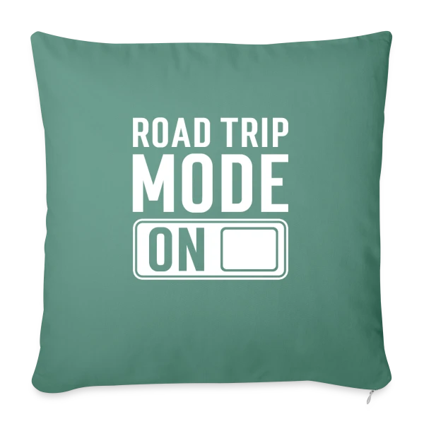Citation Roadtrip Aventure sur Housse de coussin décorative 45 x 45 cm