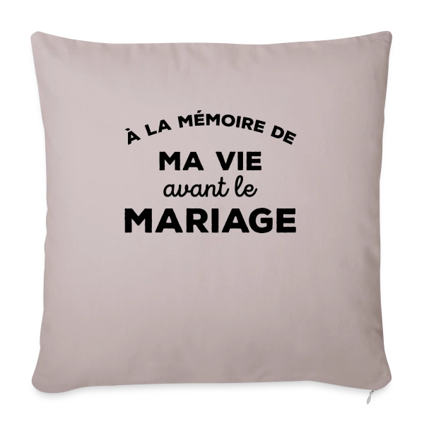 Adieu Vie de Célibataire sur Housse de coussin décorative 45 x 45 cm