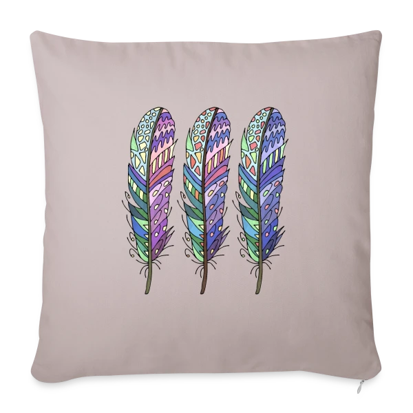 L'Envol des Plumes sur Housse de coussin décorative 45 x 45 cm