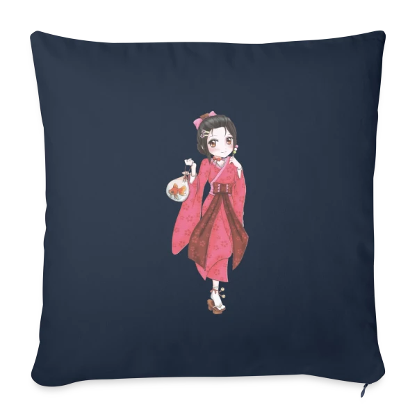 L'Univers des Mangas Japonais sur Housse de coussin décorative 45 x 45 cm