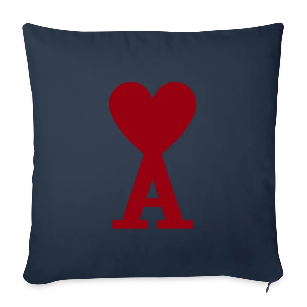 Cœur Ami Paris sur Housse de coussin décorative 45 x 45 cm