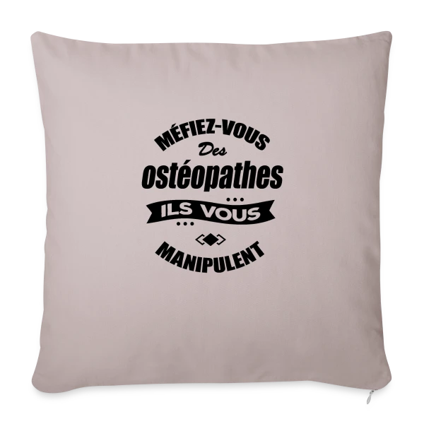 Ostéopathe Manipulateur Humour sur Housse de coussin décorative 45 x 45 cm
