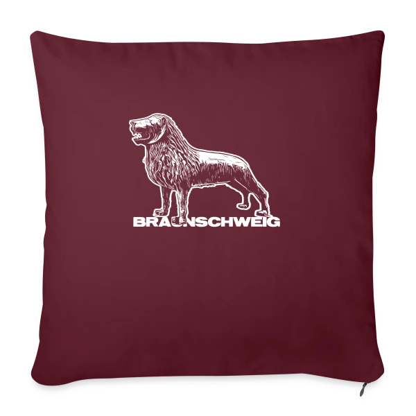 Lion de Brunswick Héraldique sur Housse de coussin décorative 45 x 45 cm