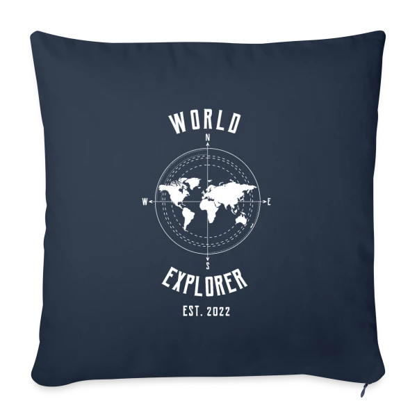 Voyageur Minimaliste sur Housse de coussin décorative 45 x 45 cm