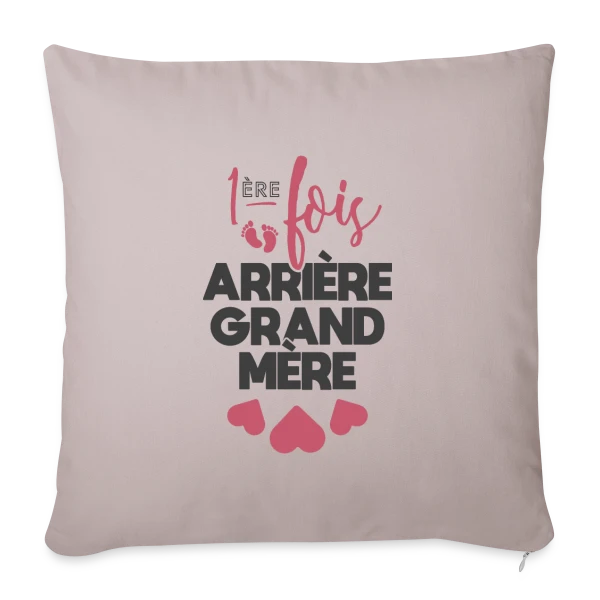 Future Arrière-Grand-Mère Fière sur Housse de coussin décorative 45 x 45 cm