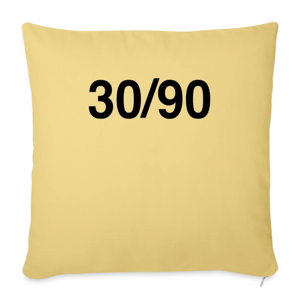 Humour Anniversaire 30/90 sur Housse de coussin décorative 45 x 45 cm