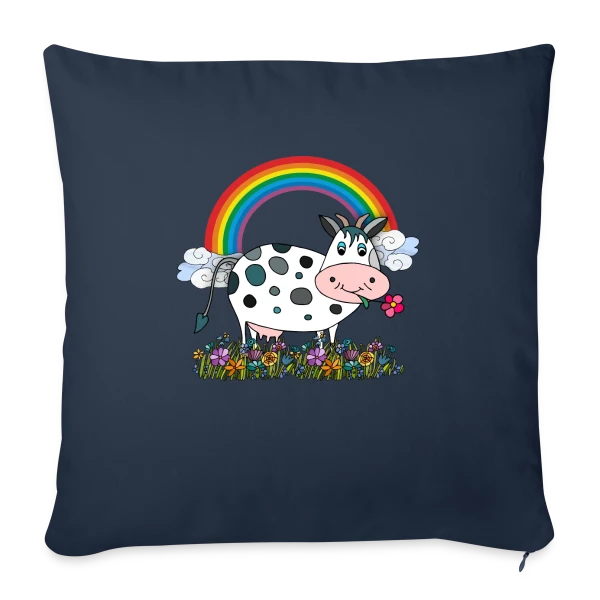 La Vache Coquette sur Housse de coussin décorative 45 x 45 cm