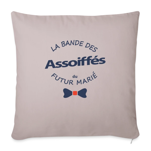 La Bande des Assoiffés du Marié sur Housse de coussin décorative 45 x 45 cm