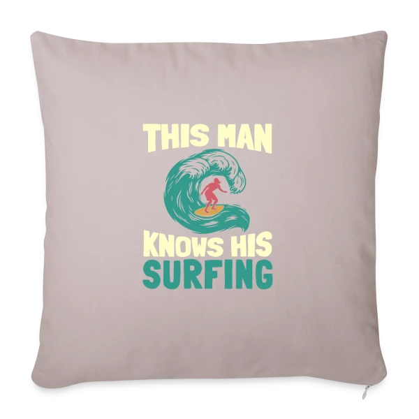 Surfeur | Roi des Vagues sur Housse de coussin décorative 45 x 45 cm
