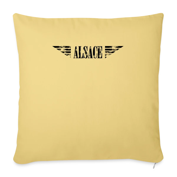 Humour Alsace Force Aérienne sur Housse de coussin décorative 45 x 45 cm