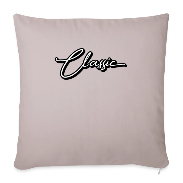 Élégance Classique Script sur Housse de coussin décorative 45 x 45 cm