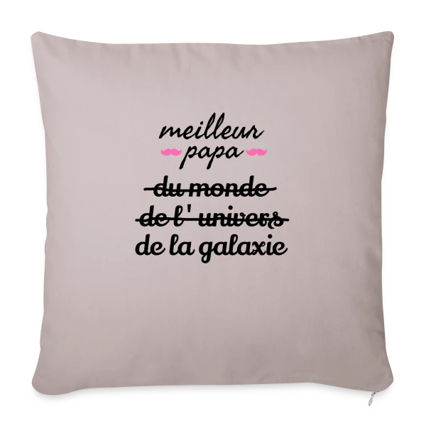 'Meilleur Papa du Monde' - La Déclaration Ultime sur Housse de coussin décorative 45 x 45 cm