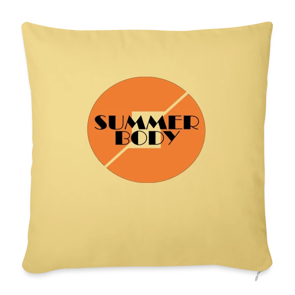 Summer Body Prêt pour l'Été sur Housse de coussin décorative 45 x 45 cm
