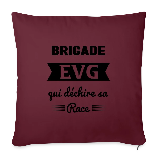 Brigade EVG qui déchire sur Housse de coussin décorative 45 x 45 cm