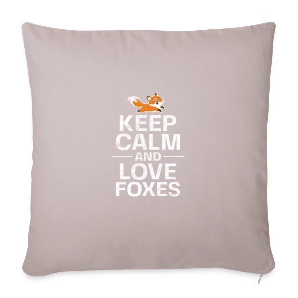 Renard Agile Mignon sur Housse de coussin décorative 45 x 45 cm