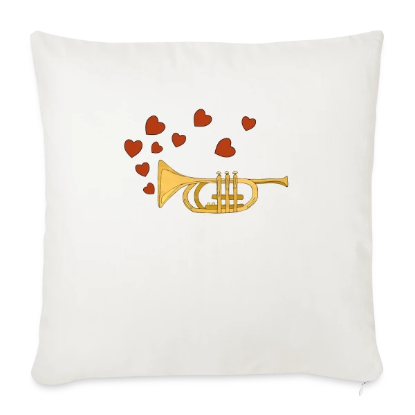 Mélodie Instrumentale sur Housse de coussin décorative 45 x 45 cm