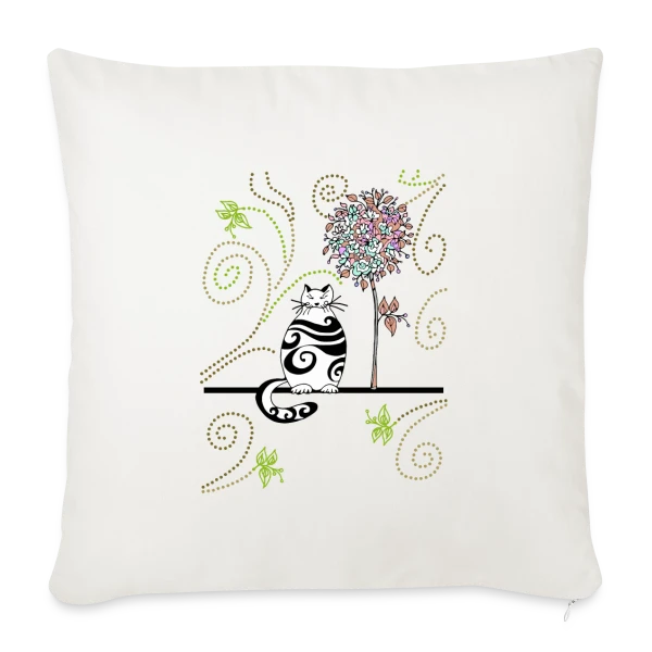 Mon Chat Adoré sur Housse de coussin décorative 45 x 45 cm