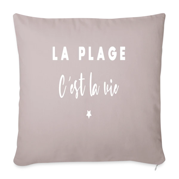 La Plage C'est la Vie sur Housse de coussin décorative 45 x 45 cm