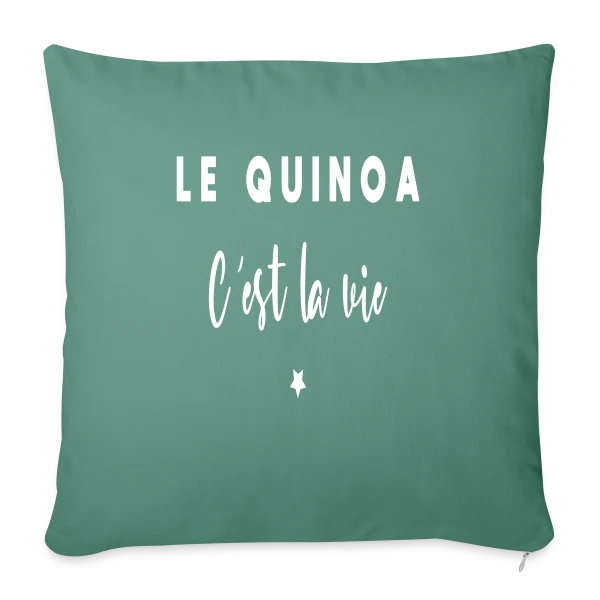 Le Quinoa, C'est la Vie : Le Grain Humour sur Housse de coussin décorative 45 x 45 cm