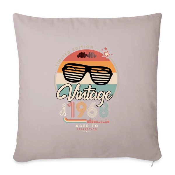 Vintage Depuis 1968 : L'Esprit Révolutionnaire sur Housse de coussin décorative 45 x 45 cm