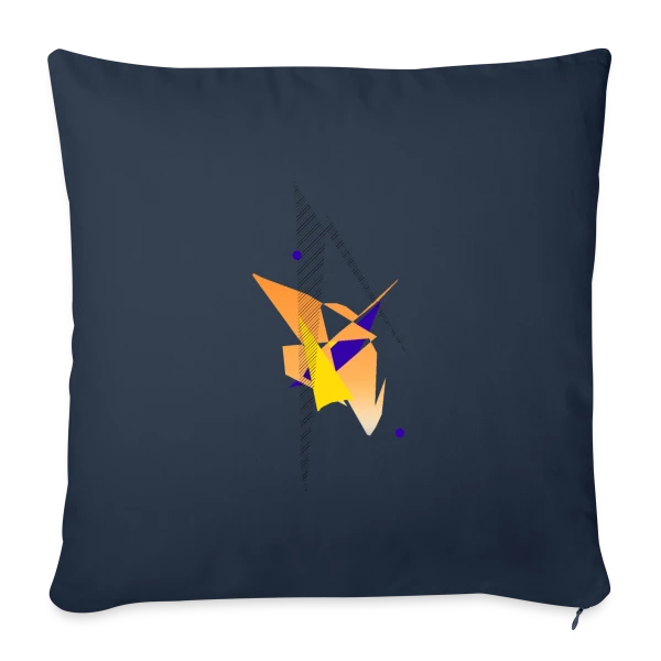 Formes Abstraites Dynamiques sur Housse de coussin décorative 45 x 45 cm
