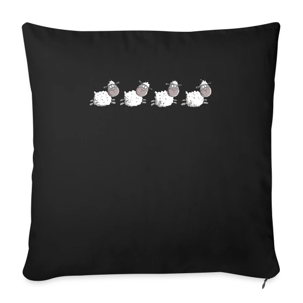Moutons Rigolos sur Housse de coussin décorative 45 x 45 cm