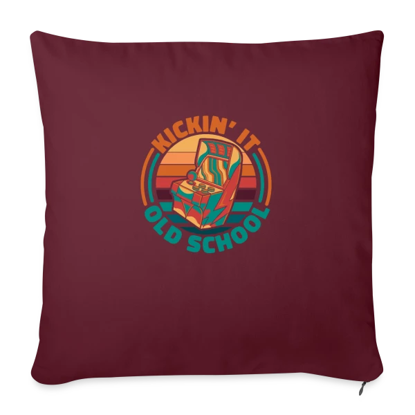 Arcade Rétro Gaming Années 80 sur Housse de coussin décorative 45 x 45 cm