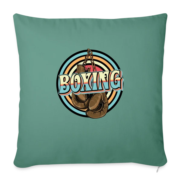 Boxe - Design Cool avec Gants de Boxe sur Housse de coussin décorative 45 x 45 cm