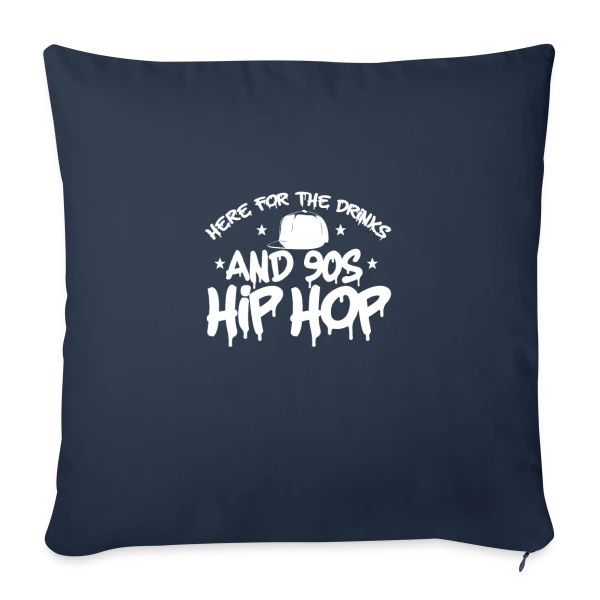 Classiques Hip Hop & Rap des Années 90 sur Housse de coussin décorative 45 x 45 cm