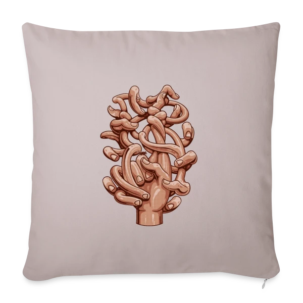 Chasse à la Mouche sur Housse de coussin décorative 45 x 45 cm