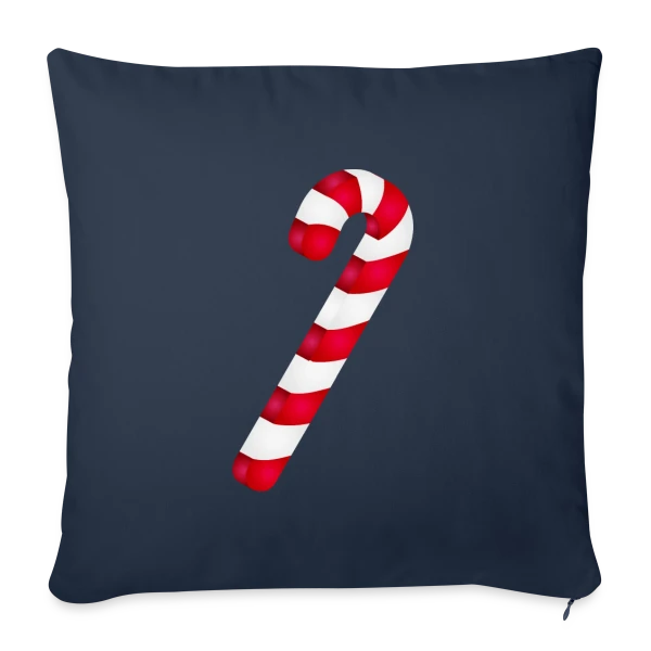 Sucre d'Orge : Douceur de la Saison de Noël sur Housse de coussin décorative 45 x 45 cm