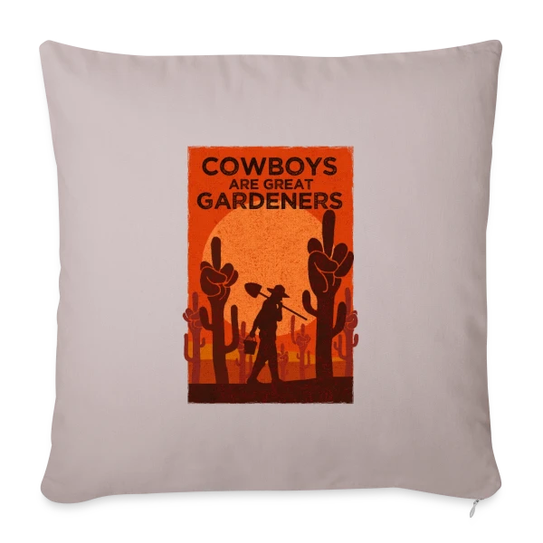 Jardinier du Far West sur Housse de coussin décorative 45 x 45 cm