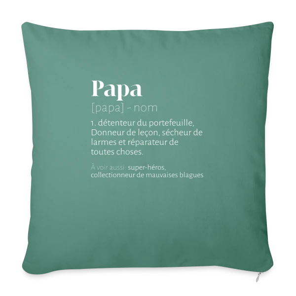 Papa Bricoleur - Définition Humour Fête des Pères sur Housse de coussin décorative 45 x 45 cm