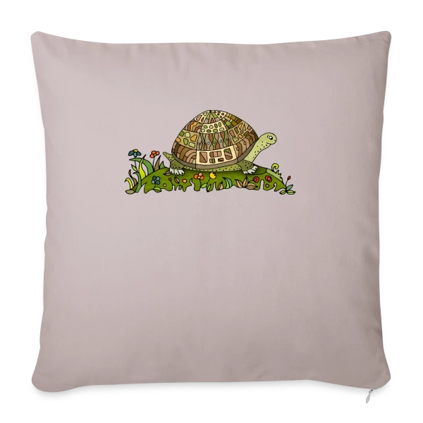 Majestueuse Tortue sur Housse de coussin décorative 45 x 45 cm