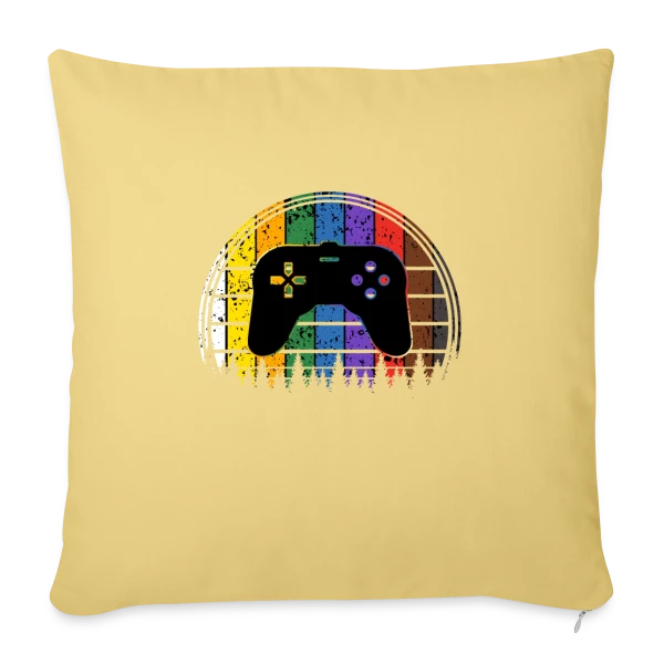 Passion Console : T-shirt Rétrogaming Drôle et Original sur Housse de coussin décorative 45 x 45 cm