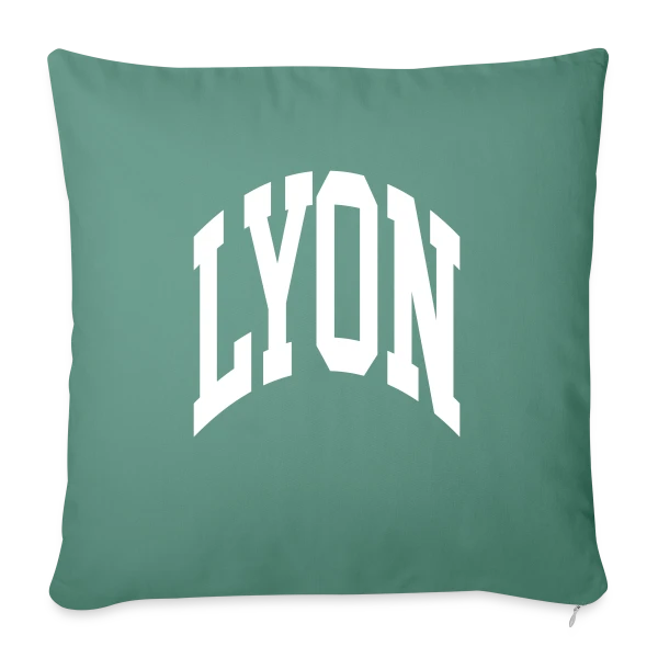 Ville de Lyon sur Housse de coussin décorative 45 x 45 cm