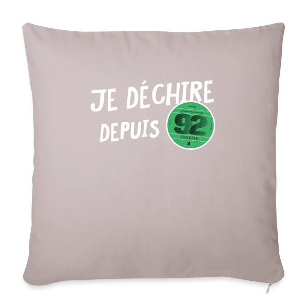 Anniversaire 1992 'Je Dékire' - Vignette Automobile Rétro sur Housse de coussin décorative 45 x 45 cm