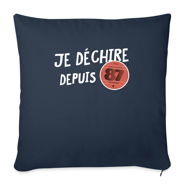 Je déchire depuis 1987 - Anniversaire Rétro sur Housse de coussin décorative 45 x 45 cm