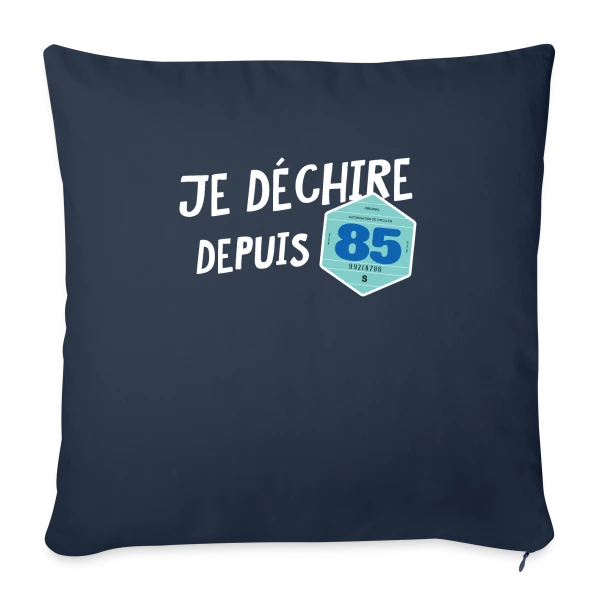 Je déchire depuis 85 - Style Vignette Auto Rétro Vintage sur Housse de coussin décorative 45 x 45 cm