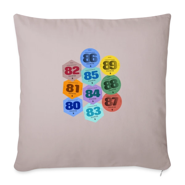 Vignette Auto Rétro Années 80 sur Housse de coussin décorative 45 x 45 cm