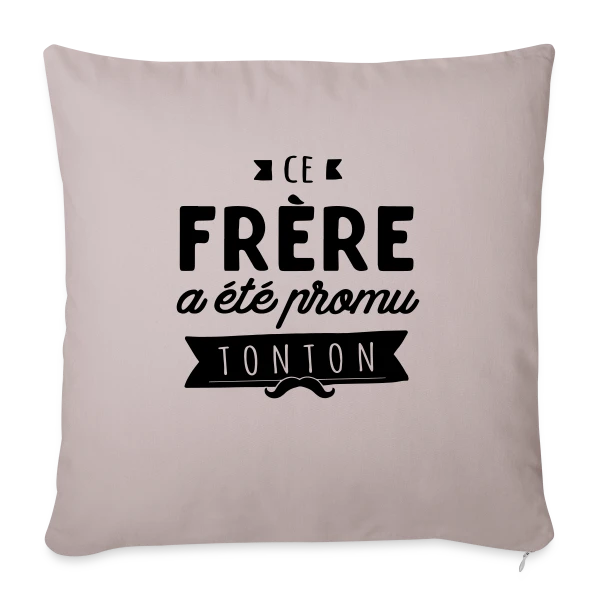 Cadeau Naissance : Le Nouveau Grand Frère sur Housse de coussin décorative 45 x 45 cm