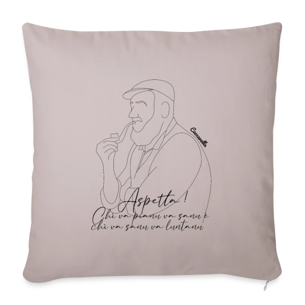 Vieux Corse Sage Citation sur Housse de coussin décorative 45 x 45 cm
