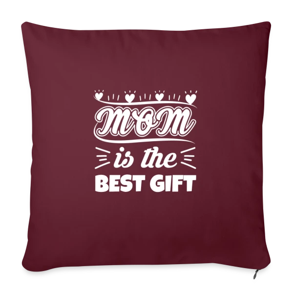 Meilleure Maman : Fête des Mères Unique sur Housse de coussin décorative 45 x 45 cm