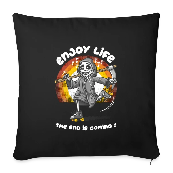 Profite de la Vie! sur Housse de coussin décorative 45 x 45 cm