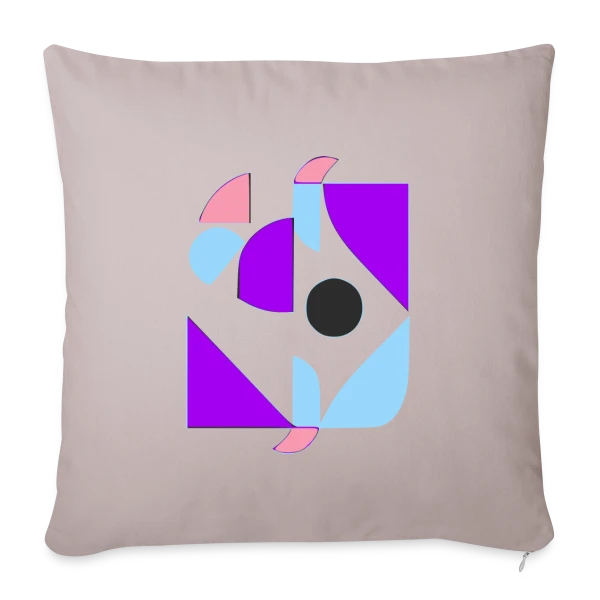 Formes Abstraites Années 70 sur Housse de coussin décorative 45 x 45 cm