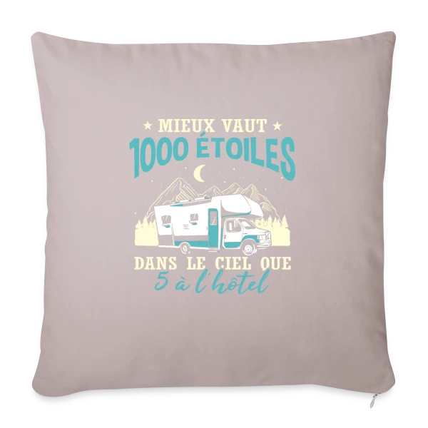 Camping-Car Fun: L'Humour du Campeur Passionné sur Housse de coussin décorative 45 x 45 cm